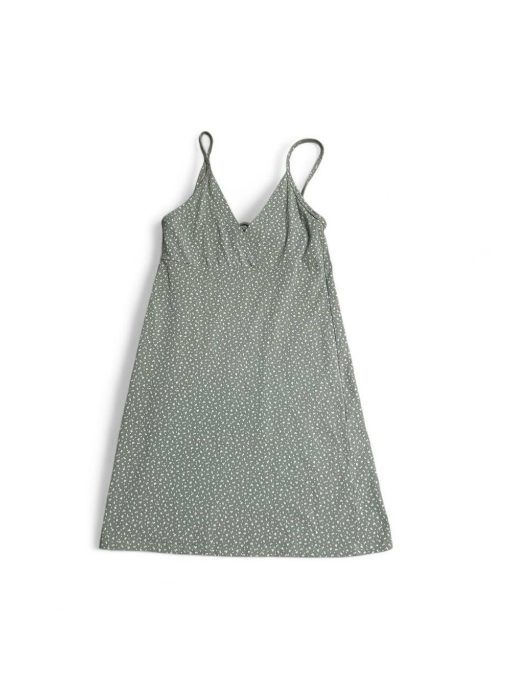 Brandy Melville Sage Green Floral Slip Dress
